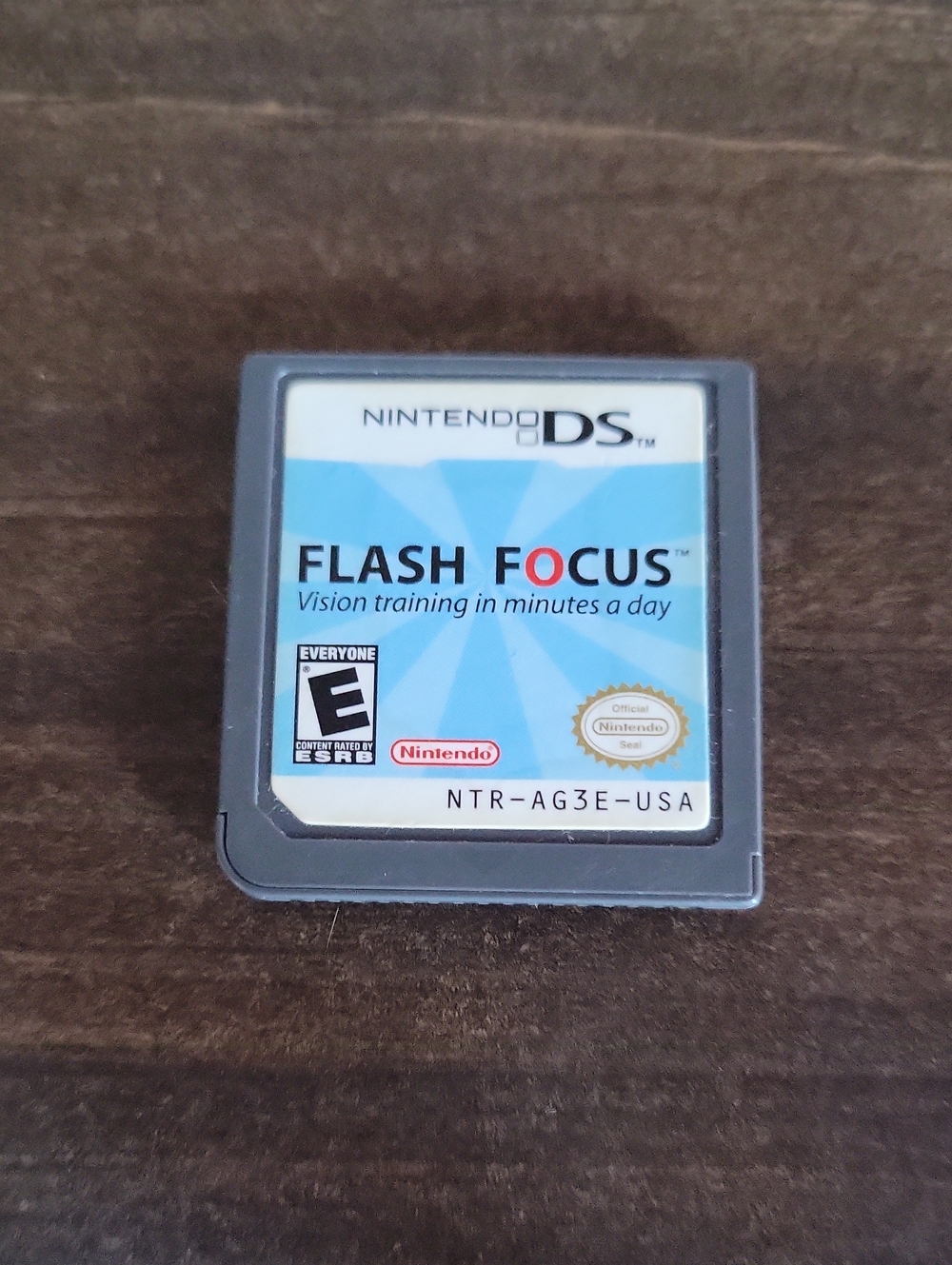 Nintendo DS Flash Focus Game Card - Gray & Light Blue Label